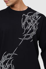 Die Lifting Fullsleeves T-shirt Black