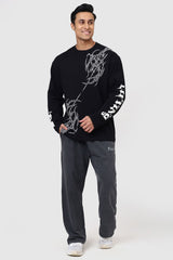 Die Lifting Fullsleeves T-shirt Black