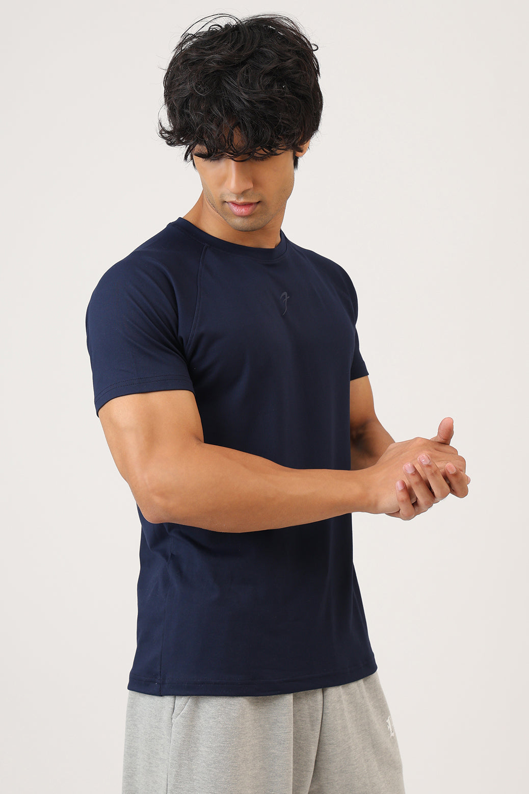 Essential Soft Slim T-shirt Navy