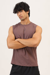 Essential Soft Muscle Tank Brown