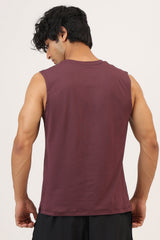 Essential Soft Muscle Tank Wine