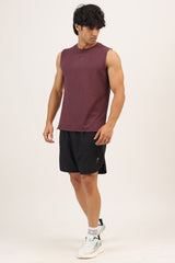Essential Soft Muscle Tank Wine