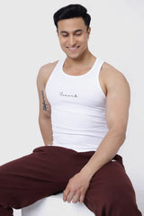 Ribbed Tank White