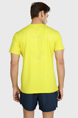 Laser Cut Running T-shirt Yellow