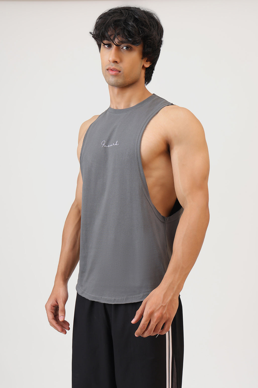 Fortis Deep Arm Tank Grey