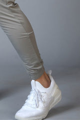Identity Nylon Joggers Light Grey