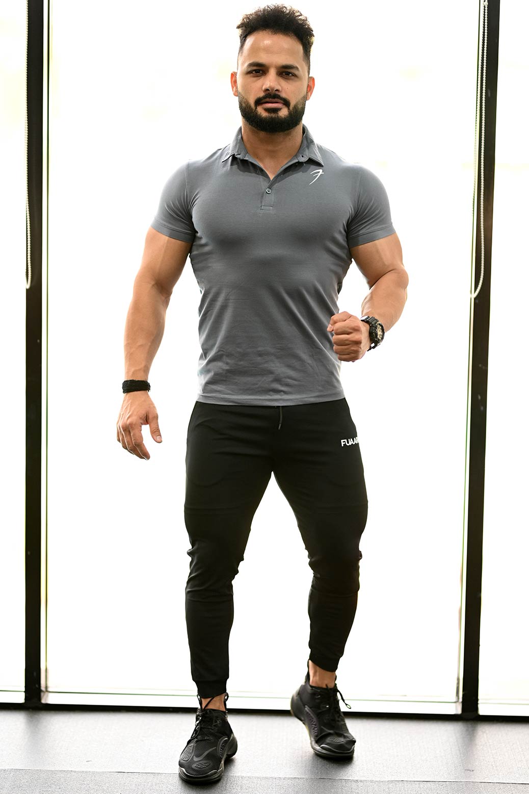 Polo T-shirt Grey