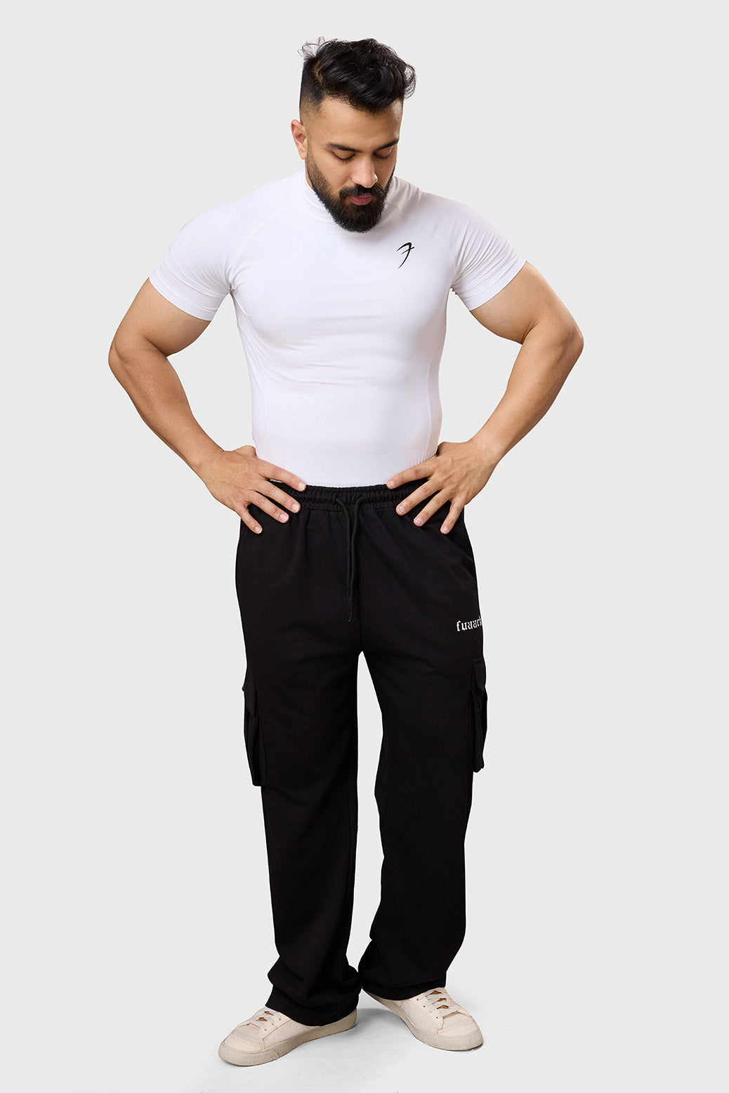 High Neck Compression T-shirt White