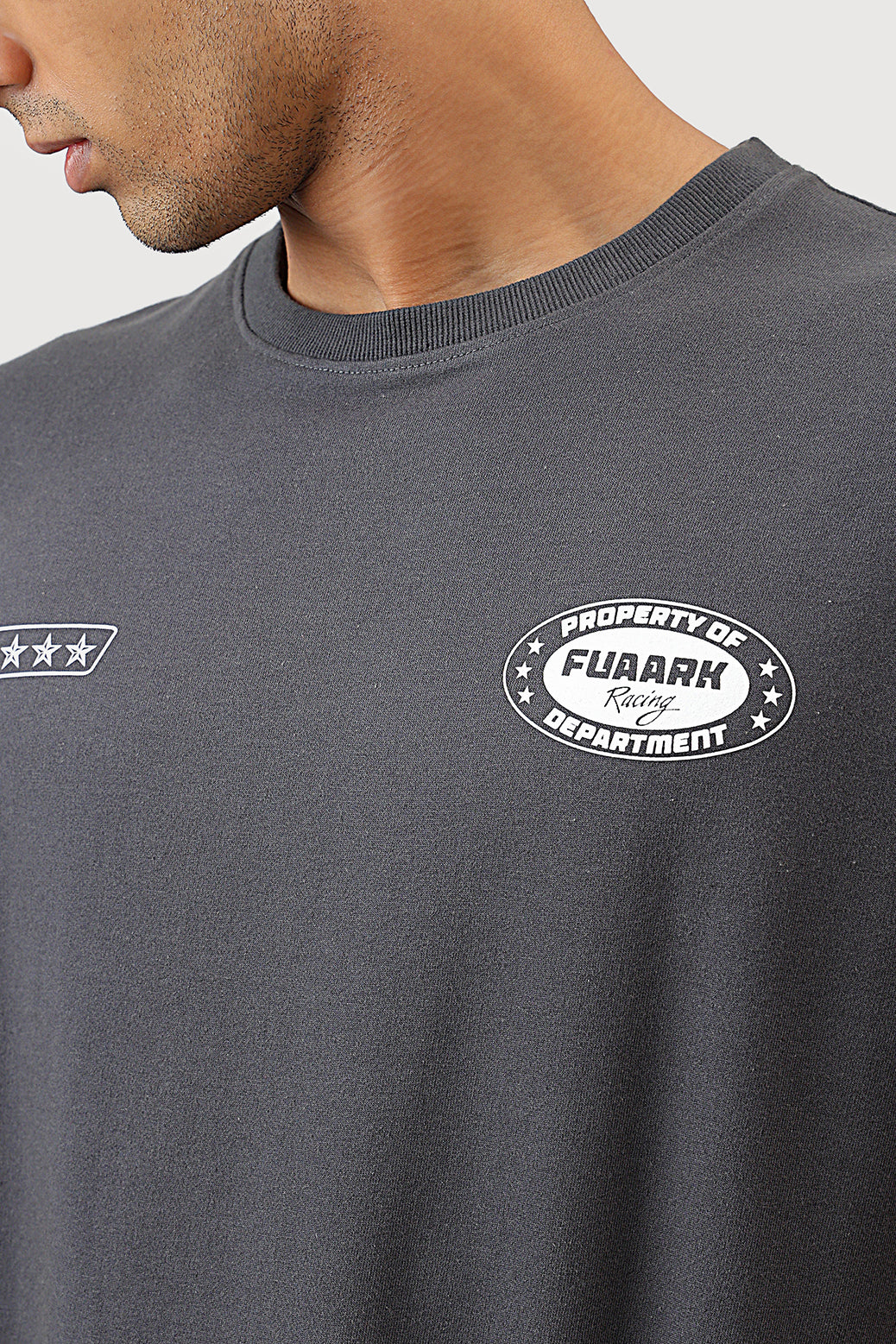 Fuaark Racing Club Oversized T-shirt Dark Grey