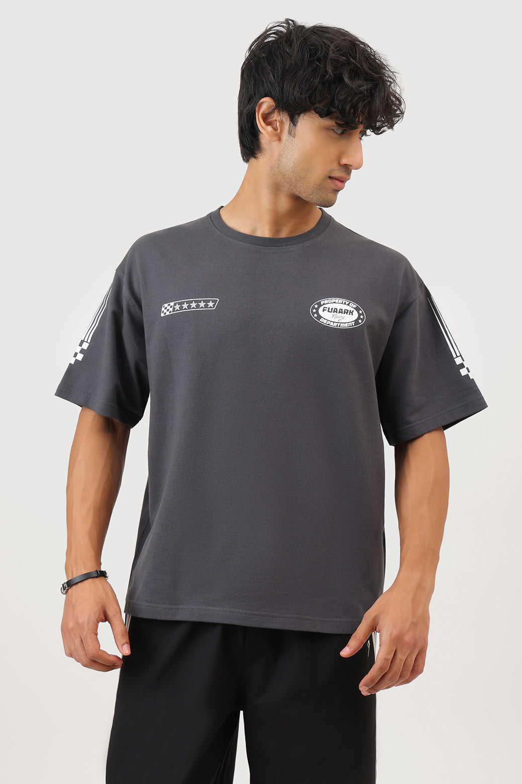 Fuaark Racing Club Oversized T-shirt Dark Grey