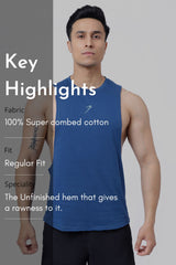 Drift Deep Arm Tank Teal