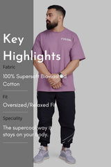 Rage Oversized T-shirts Dusk Purple