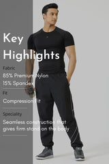 Power Seamless T-shirt Black
