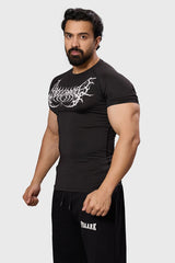 Hellborn Compression T-shirt Black/White