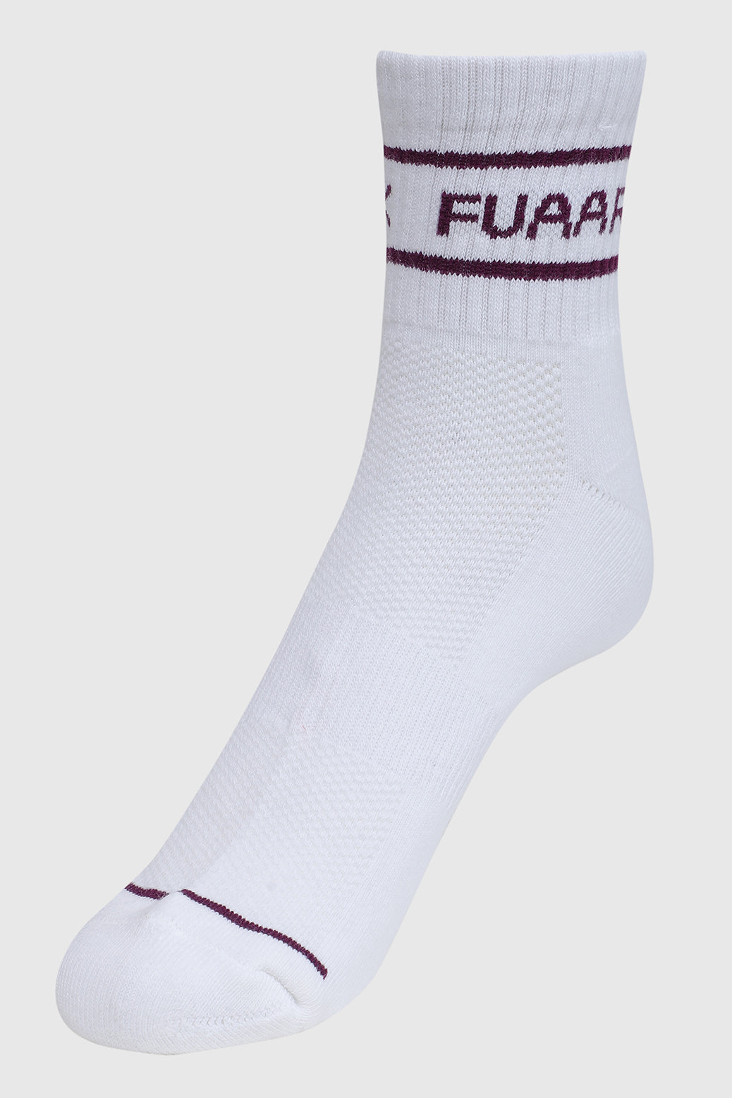 Legacy Quarter Socks White/Purple