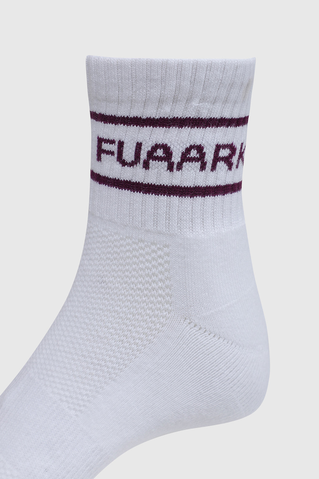 Legacy Quarter Socks White/Purple