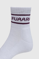 Legacy Quarter Socks White/Purple