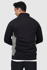 Polish Colourblock Jacket Black