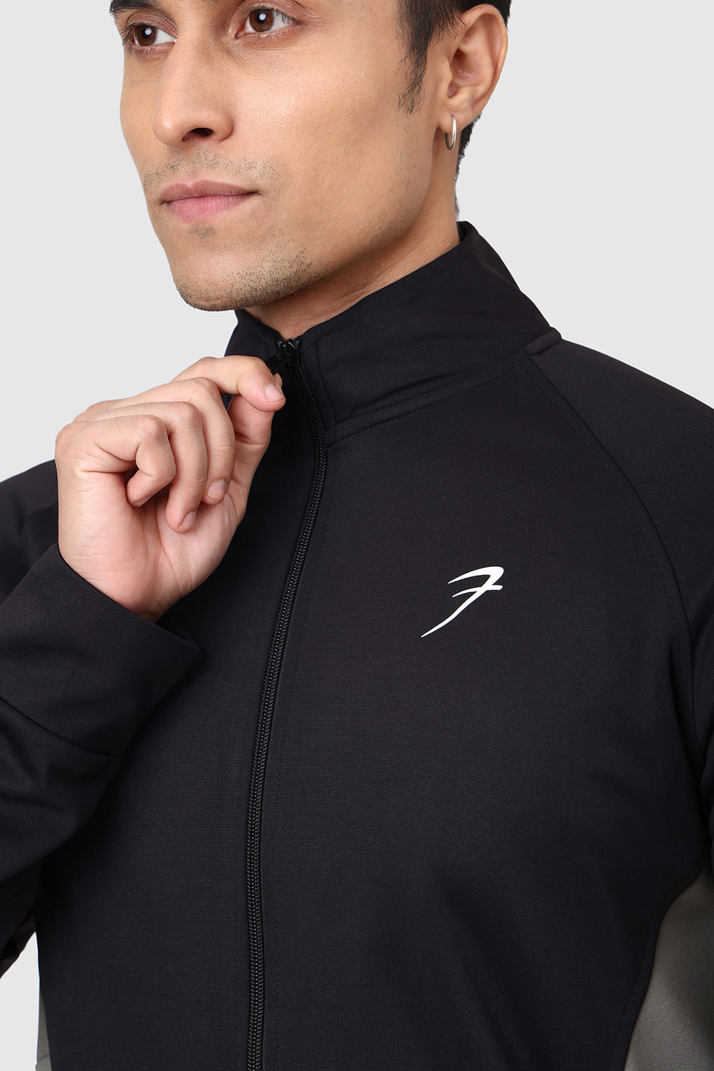 Polish Colourblock Jacket Black