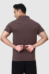 Polo T-shirt Brown