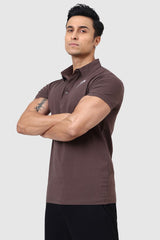 Polo T-shirt Brown