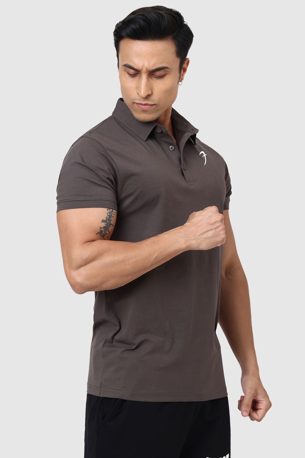 Polo T-shirt Gunmetal