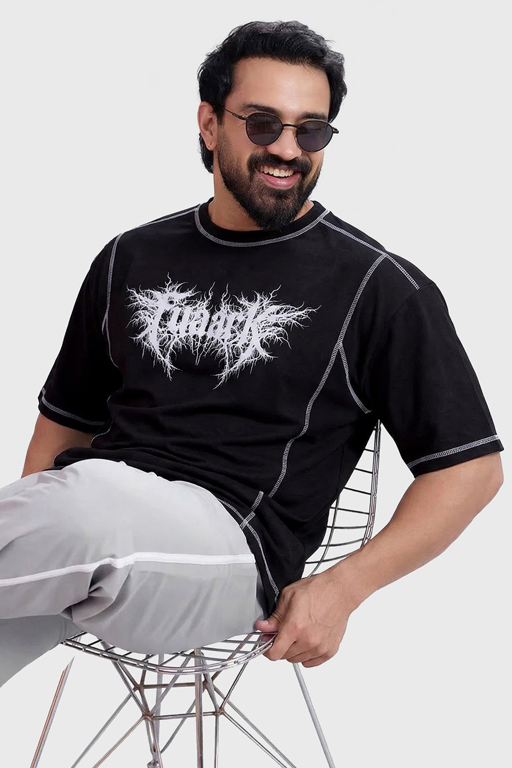 Primal Code Oversized T-shirt Black