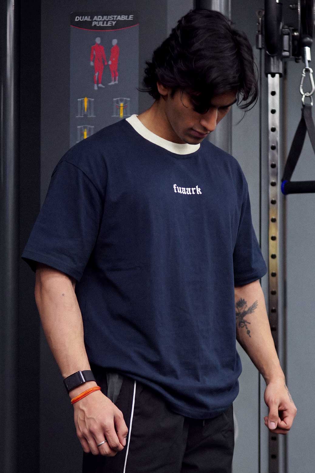 Heavyweight Oversized T-shirt Navy