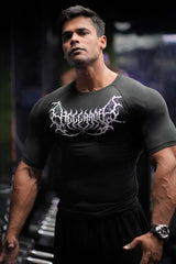 Hellborn Compression T-shirt Black/White