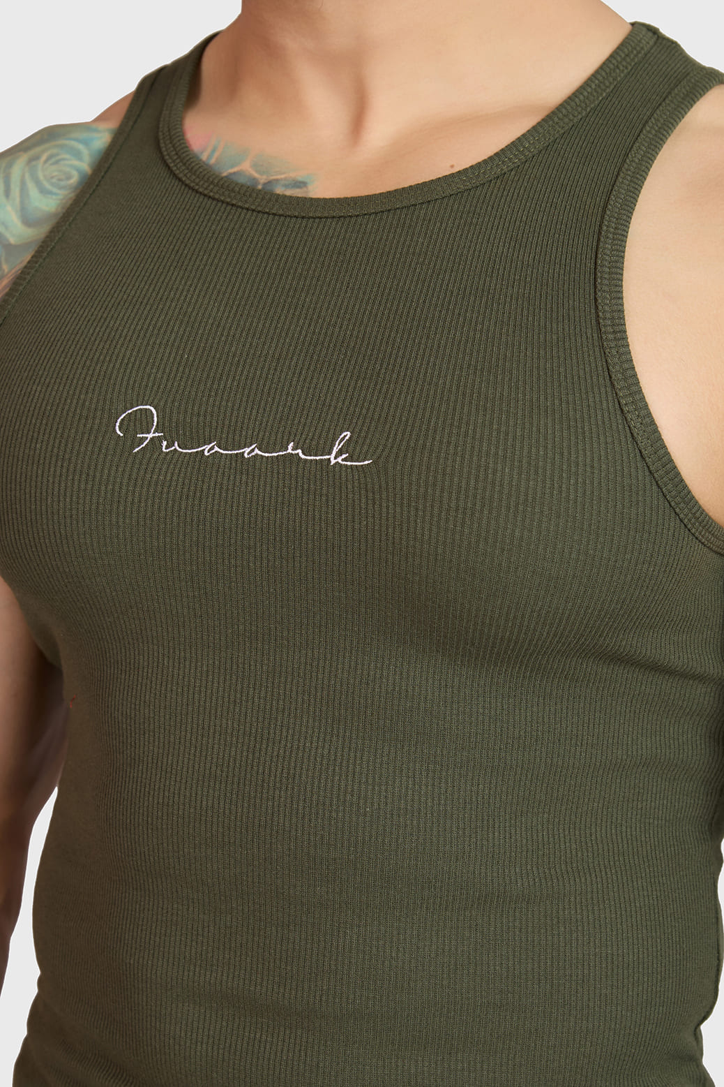 Ribbed Tank Olive