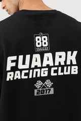 Fuaark Racing Club Oversized T-shirt Black
