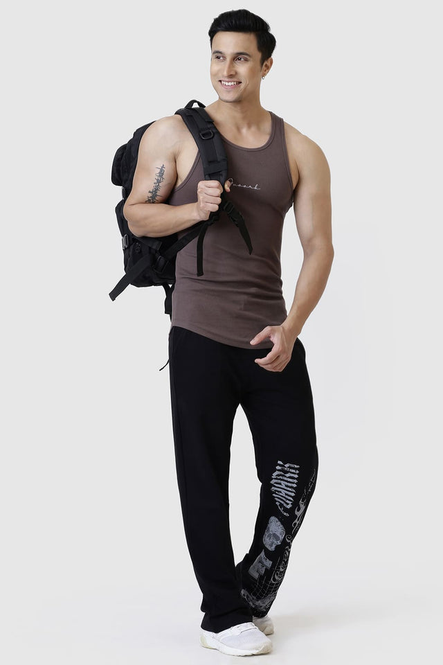 Buy Fuaark Ribbed Tank Brown | Slim Fit Stringer – Fuaark Nz