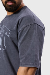 Shadow Washed Oversized T-shirt Dark Grey
