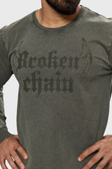 Shadow Washed Sweatshirt Olive