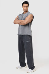 Shadow Washed Capsleeves Tank Light Grey