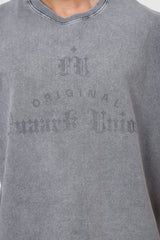 Shadow Washed Capsleeves Tank Light Grey