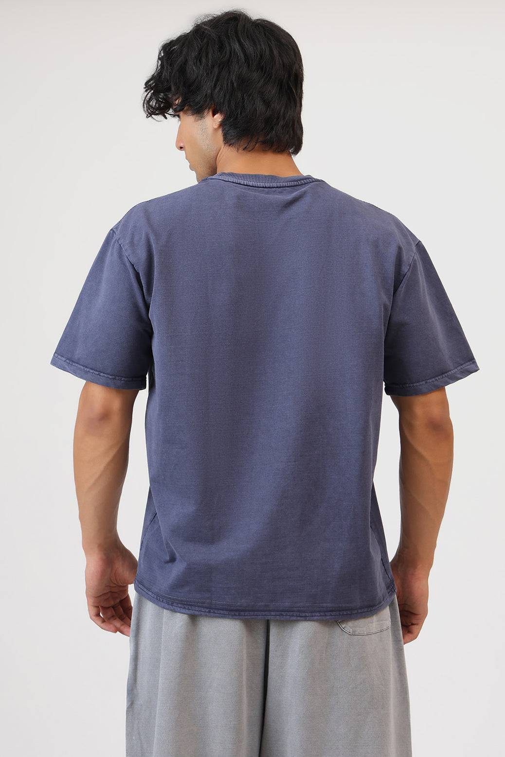 Shadow Washed Oversized T-shirt Navy