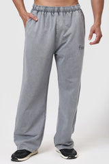 Shadow Washed Straight Tracks Light Grey