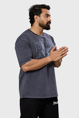 Shadow Washed Oversized T-shirt Dark Grey