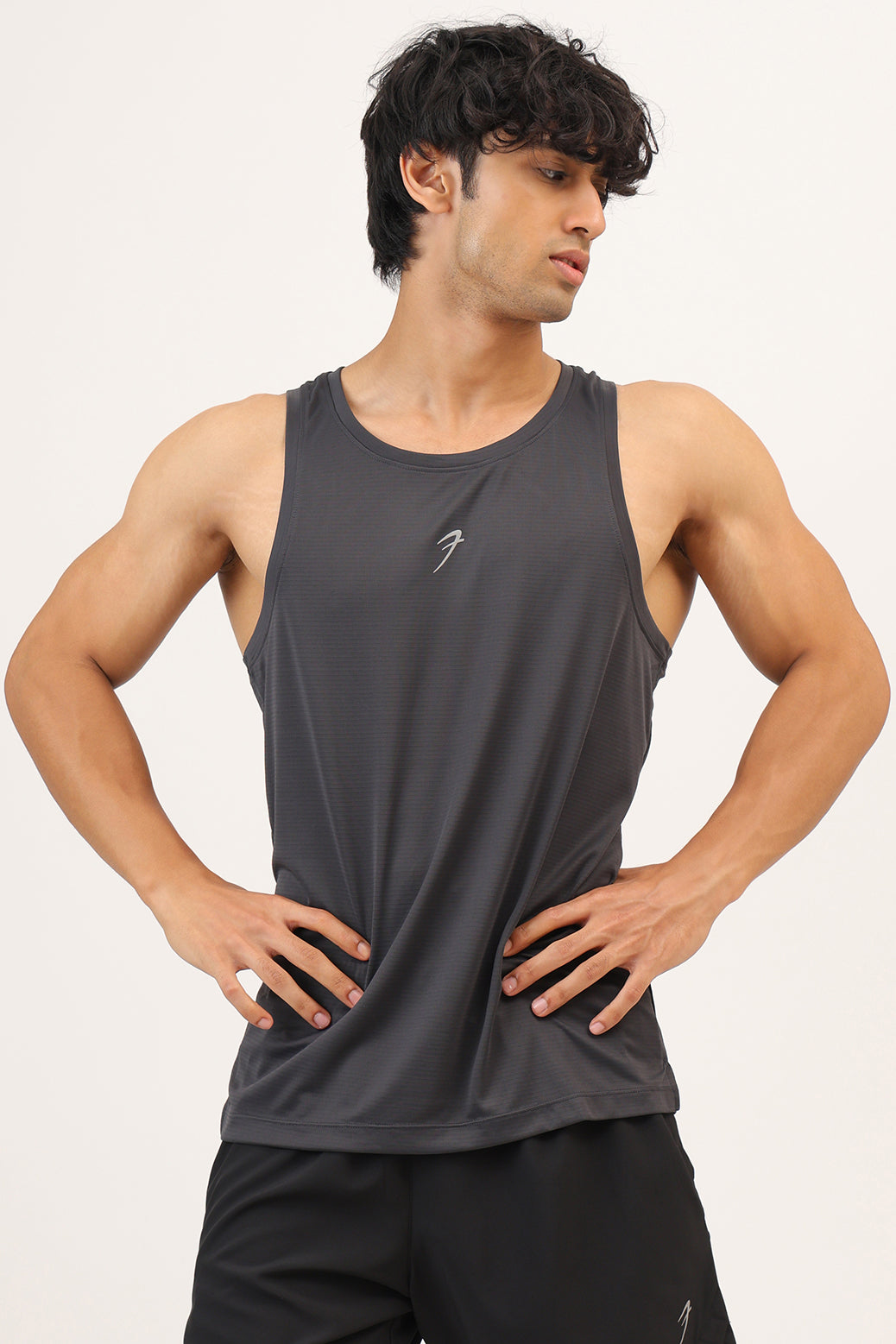 Speed Running Tank Dark Grey