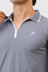 Stride Polo T-shirt Grey