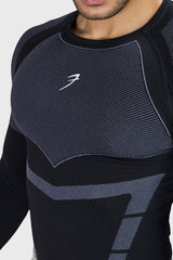 Alpha Seamless Fullsleeves T-shirt Black