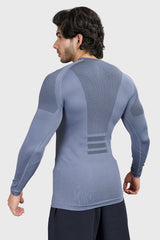 Alpha Seamless Fullsleeves T-shirt Light Grey