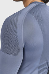 Alpha Seamless Fullsleeves T-shirt Light Grey