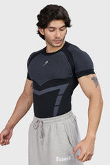 Alpha Seamless T-shirt Black/Light Grey