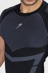 Alpha Seamless T-shirt Black/Light Grey