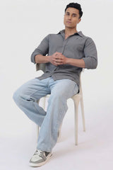 Foundation Fullsleeves Shirt Light Grey