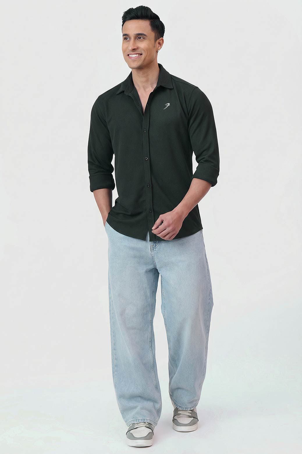 Foundation Fullsleeves Shirt Olive