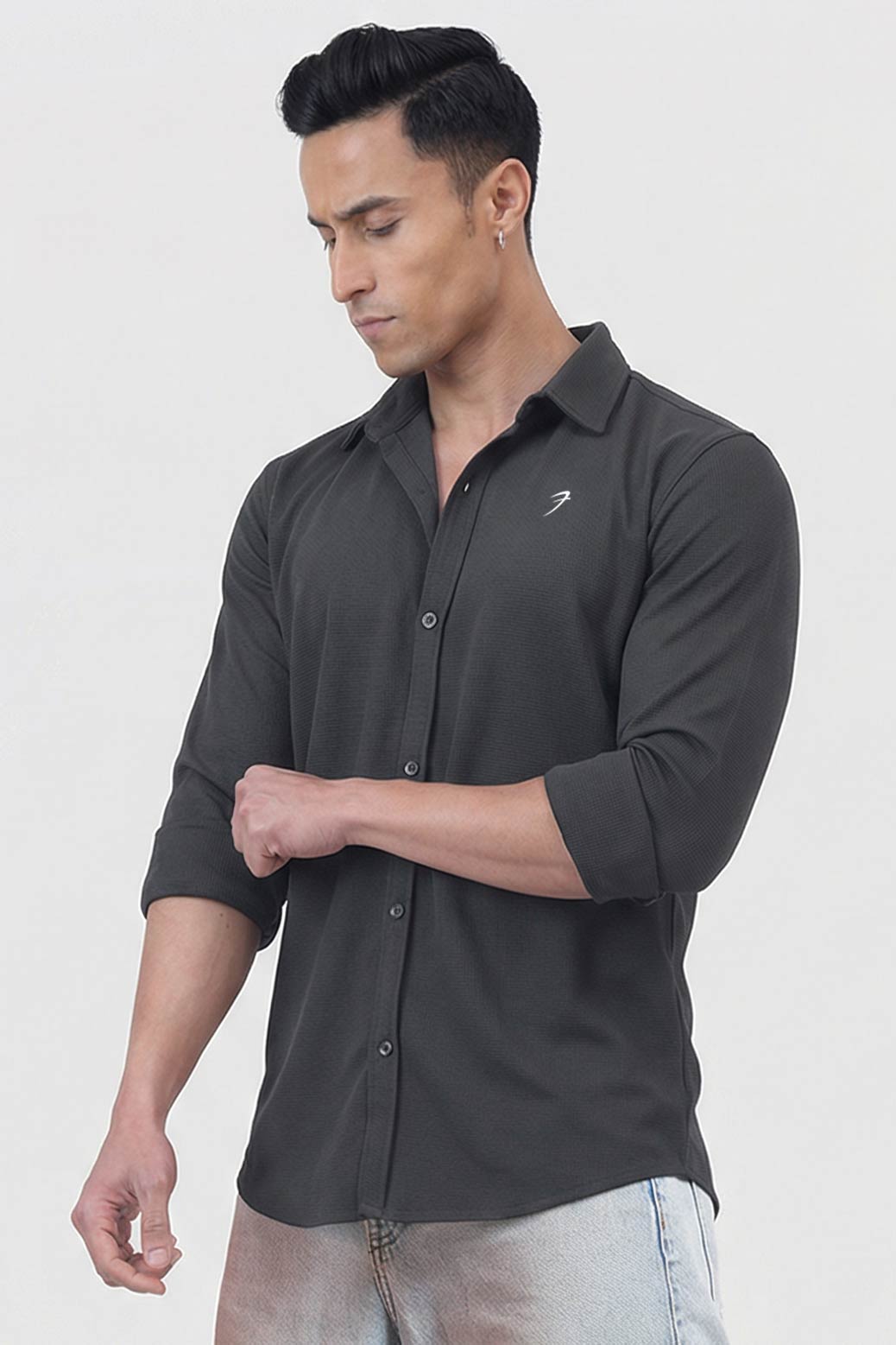 Foundation Fullsleeves Shirt Dark Grey