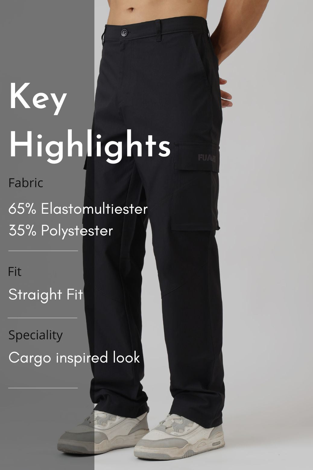 Fight Cargo Pants Black